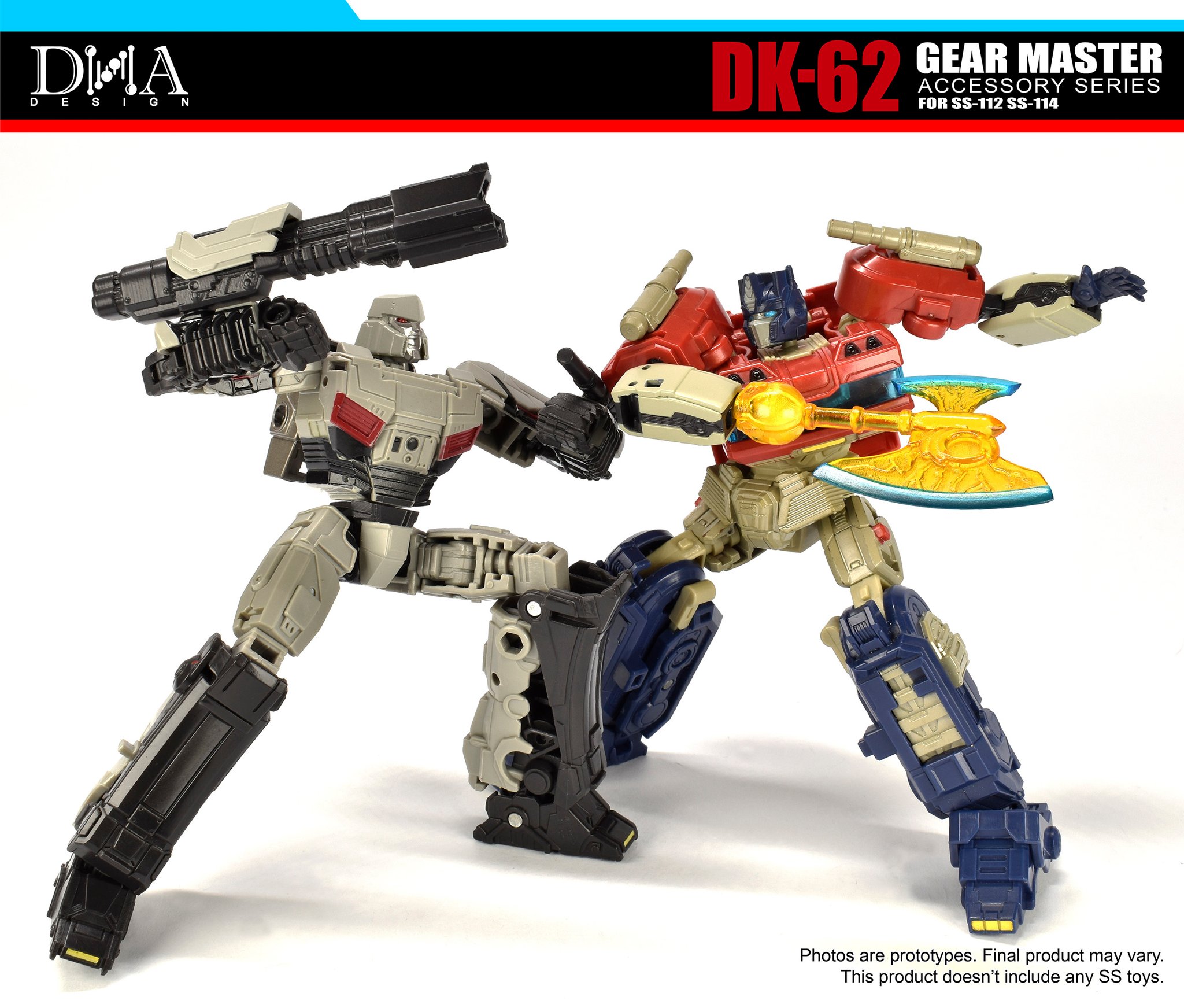 DNA Design DK-62 SSONEオプティマスプライム　メガトロン DNA Design DK-62 ONE Optimus Prime & Megatron Gear Master